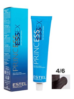 ESTEL PROFESSIONAL / Крем-краска 4/6 PRINCESS ESSEX для окрашивания волос шатен фиолетовый, 60 мл - фото 5915