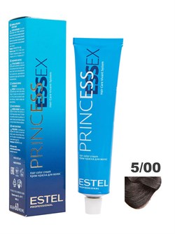 ESTEL PROFESSIONAL / Крем-краска 5/00 PRINCESS ESSEX для окрашивания волос светлый шатен для седины, 60 мл PE5/00 - фото 5945