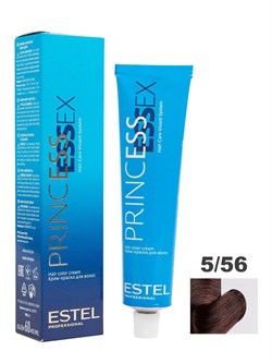ESTEL PROFESSIONAL / Крем-краска 5/56 PRINCESS ESSEX для окрашивания волос светлый шатен красно-фиолетовый, 60 мл - фото 5949