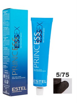 ESTEL PROFESSIONAL / Крем-краска 5/75 PRINCESS ESSEX для окрашивания волос светлый шатен коричнево-красный, 60 мл - фото 5953