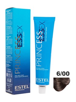 ESTEL PROFESSIONAL / Крем-краска 6/00 PRINCESS ESSEX для окрашивания волос темно-русый для седины, 60 мл - фото 5974