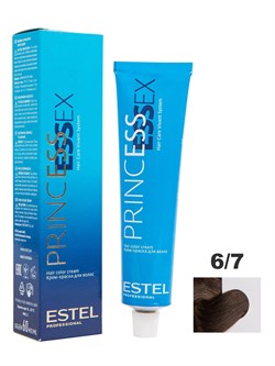 ESTEL PROFESSIONAL / Крем-краска 6/7 PRINCESS ESSEX для окрашивания волос темно-русый коричневый, 60 мл - фото 5991