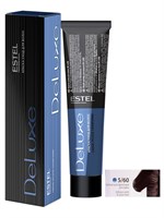 Краска-уход 5/60 DE LUXE для окрашивания волос светлый шатен фиолетовый для седины