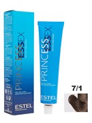 ESTEL PROFESSIONAL / Крем-краска 7/1 PRINCESS ESSEX для окрашивания волос средне-русый пепельный/графит, 60 мл