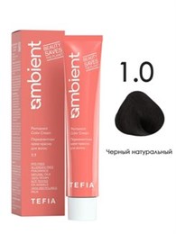 Tefia Крем краска для волос 1.0 Черный натуральный AMBIENT 60мл