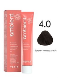 Tefia Крем краска для волос 4.0 Брюнет натуральный AMBIENT 60мл