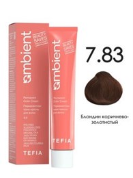 Tefia Краска для волос 7.83 Блондин коричнево-золотистый AMBIENT